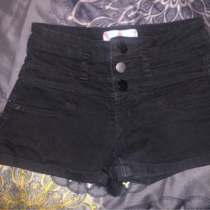 Size 1 black jean shorts